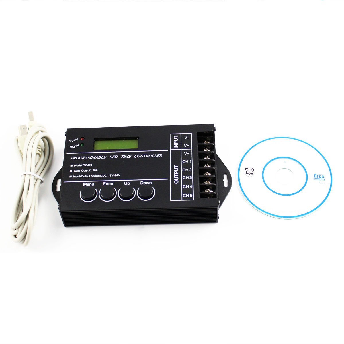 DC12/24V,20A 5 Channel Multi-function programmable LED Time Controller for RGB RGBW Single Color LED Lighting DC12/24V,20A 5 Channel Multi-function programmable LED Time Controller for RGB RGBW Single Color LED Lighting